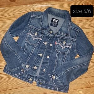 Girls Levi Denim Jacket Size 5/6